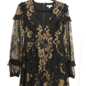 For Love And Lemons Bumble Ruffle Mini Dress